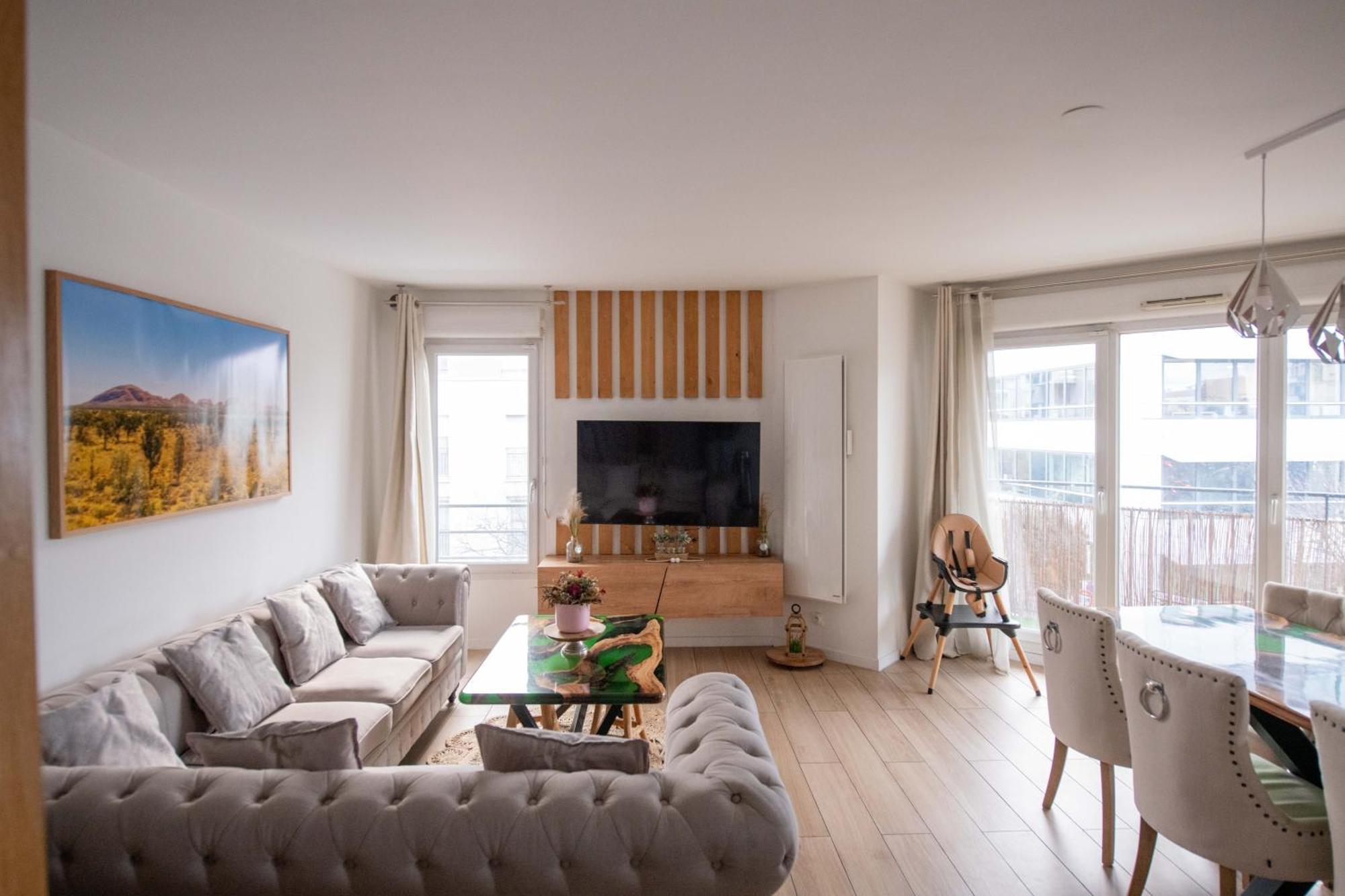 Apartamento Elise De Roche Equipe Balcon Parking Rer B Le Bourget Exterior foto